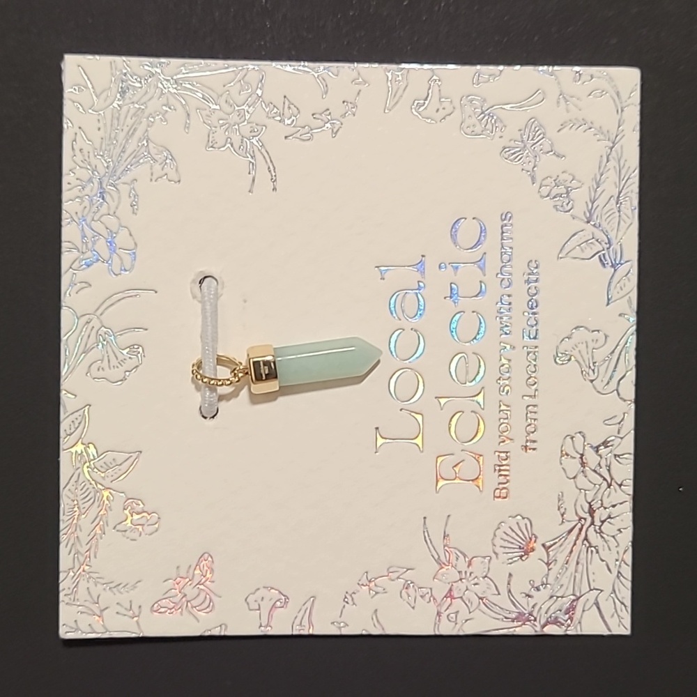 Local Eclectic Family Gold Amazonite Crystal Pendant
